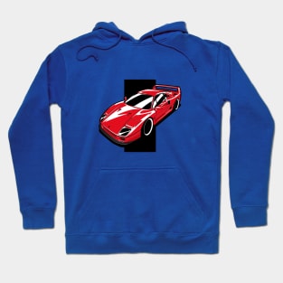 Red F40 Classic Supercar Hoodie